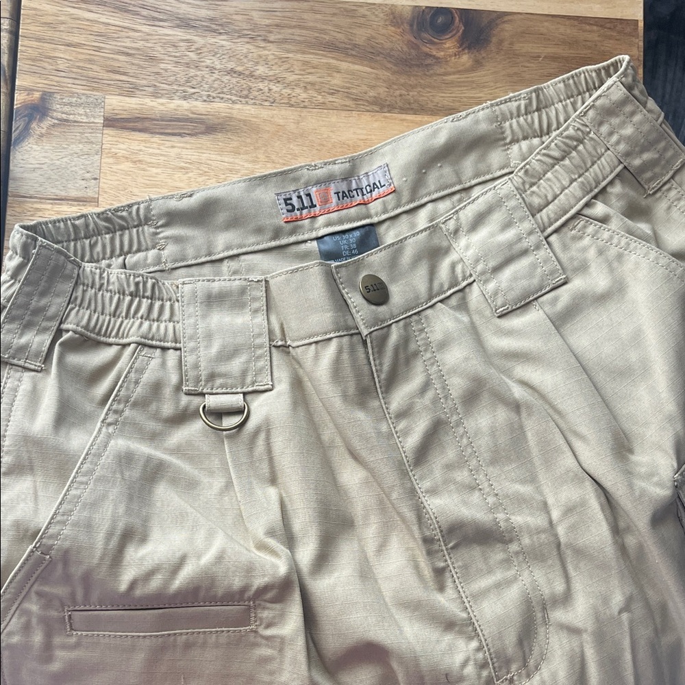Men's 5.11 Tactical Tan Cargo Work Hiking Pants 30x30